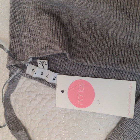 NWT tie waist peplum sweater - Picture 8 of 10